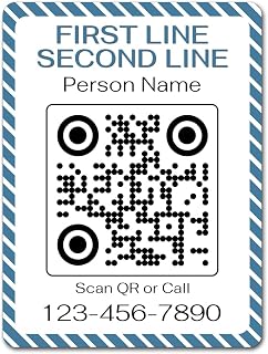 Landlord QR Contact Magnet – Rental Property Help Line – Scan‑to‑Call Quick‑Dial – Custom Text & Border Colors