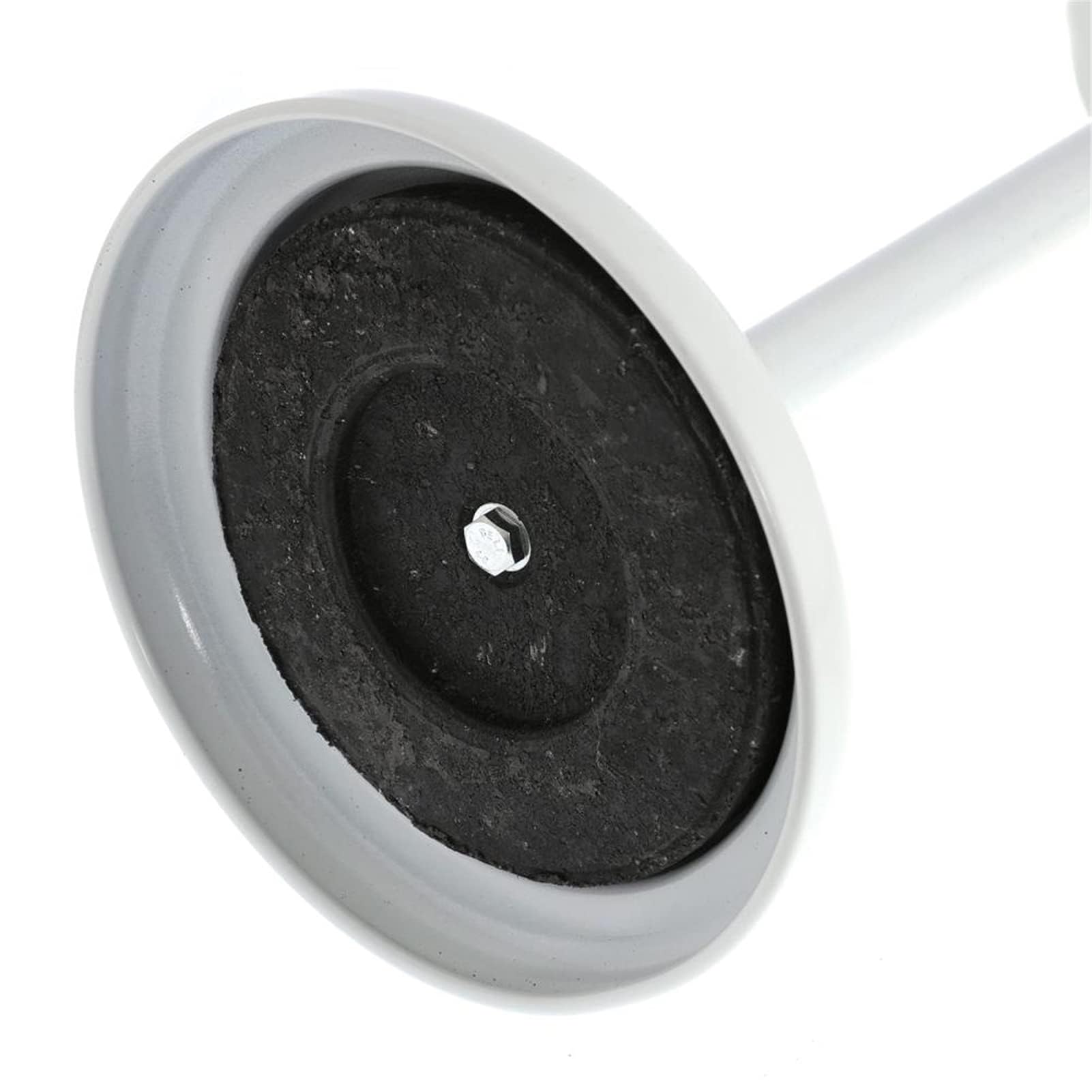 Generico Posacenere da Terra, in Acciaio Inox Antivento, con Base Appesantita, Adatto Sia per Interni Che per Esterni, Facile da Pulire (White)