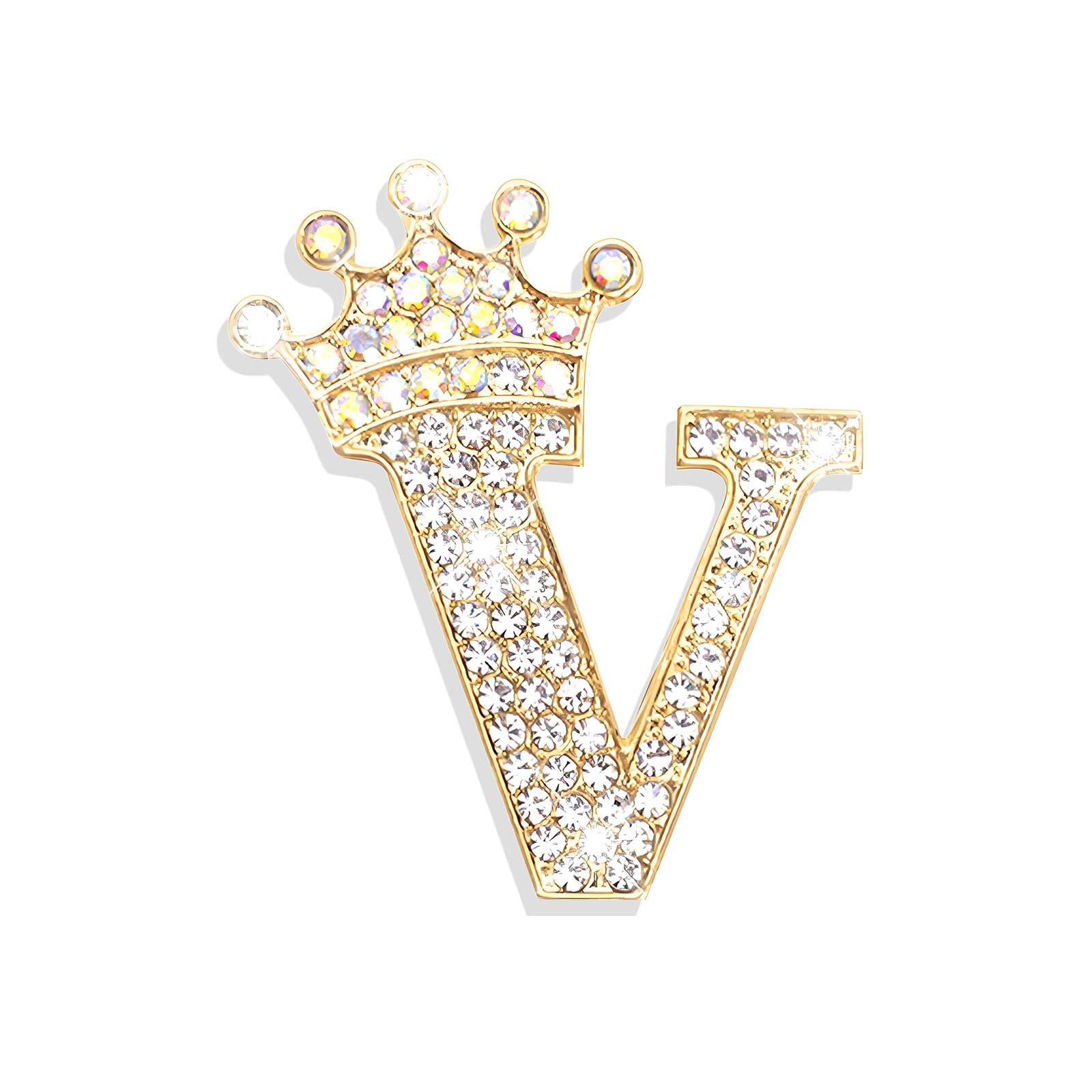 huasai Brooches and Pins for Women A-Z Letter Brooch Pins Rhinestone Brooches for Backpacks Crafts Fashion Crystal Initial Pins Custom Jewelry Gifts for Men Women-picture-14