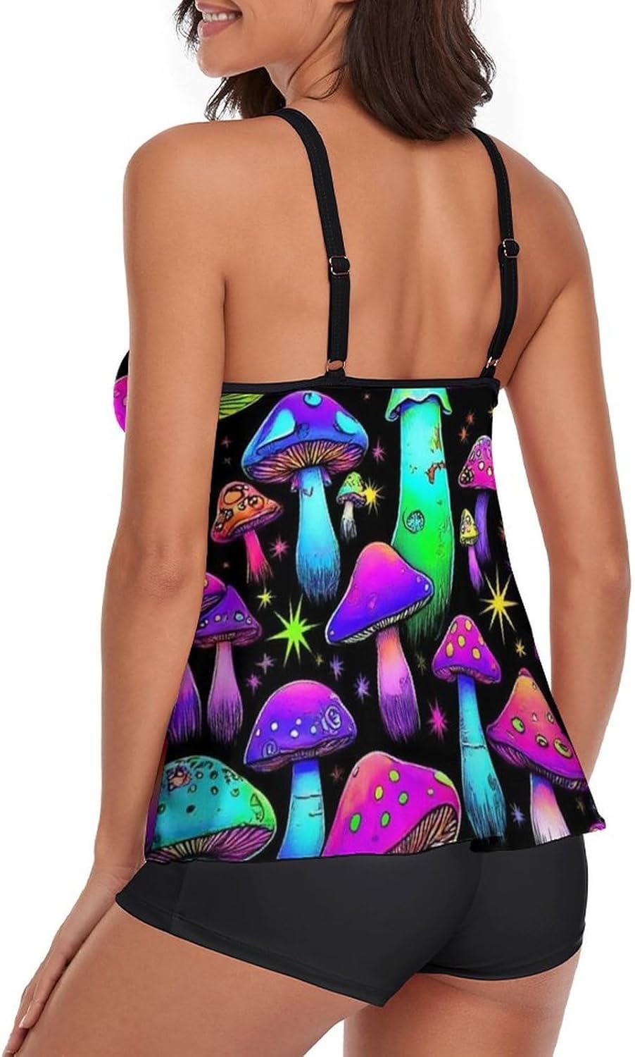 Two Piece Swimsuit for All Women, High Cut Low Back Swimming Suit Monokini