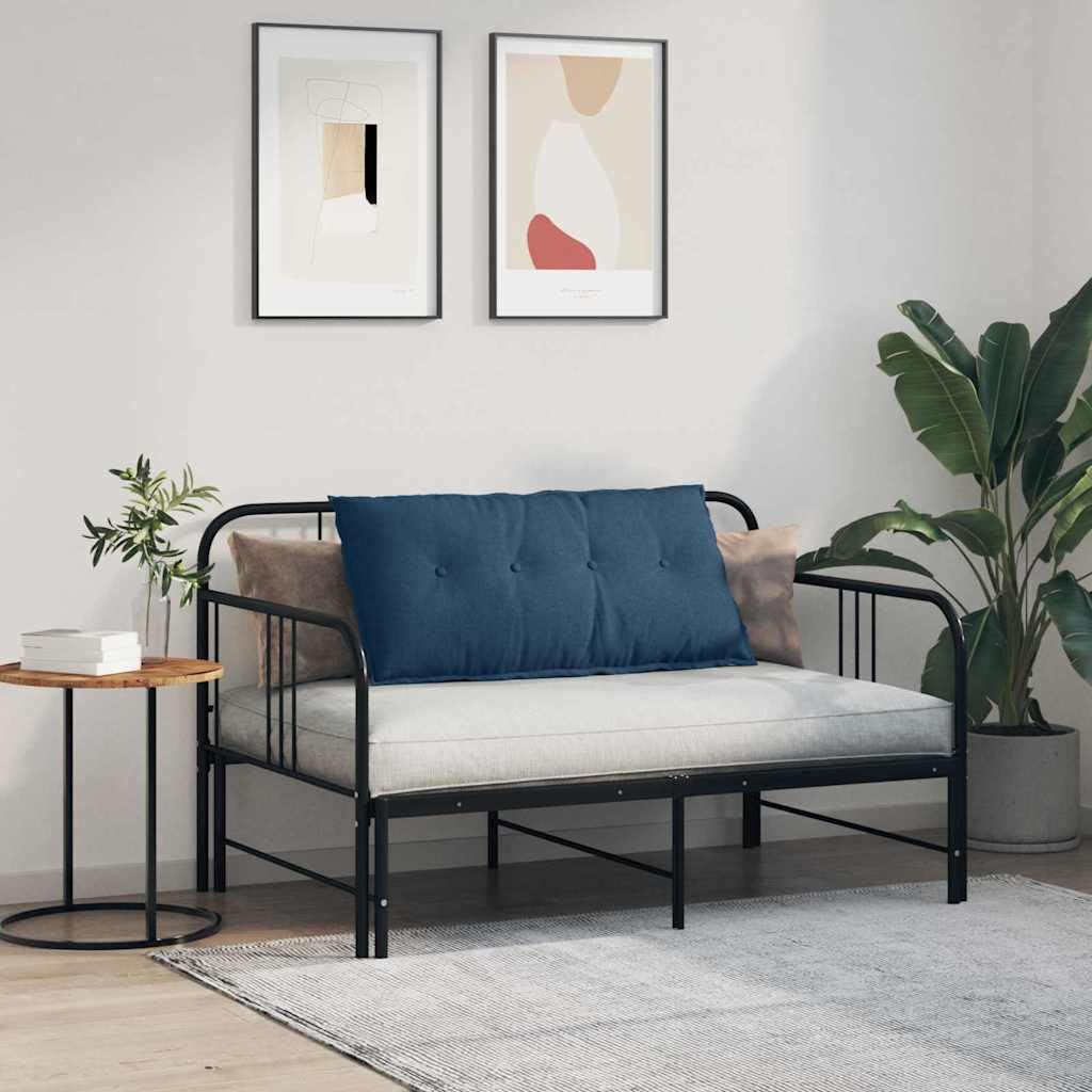 Cuscino per la schiena, blu, 100 x 19 x 50 cm, in tessuto, cuscino da lettura | Cuscino ergonomico a cuneo con rivestimento sfoderabile per leggere e rilassarsi in camera da letto o soggiorno.