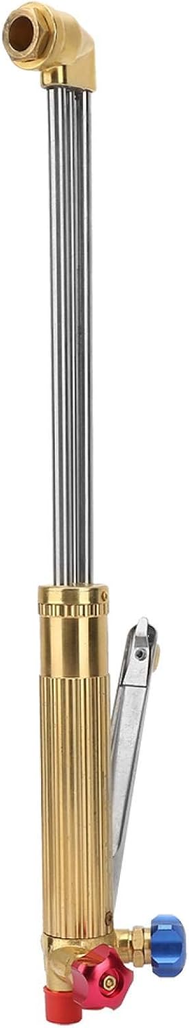 Stainless Steel Oxygen Acetylene Cutting Torch Balanced Pressure Handle Gas Blow Pipe 50cm, Durability and Not Fade,for Electric Welding Cutting Work