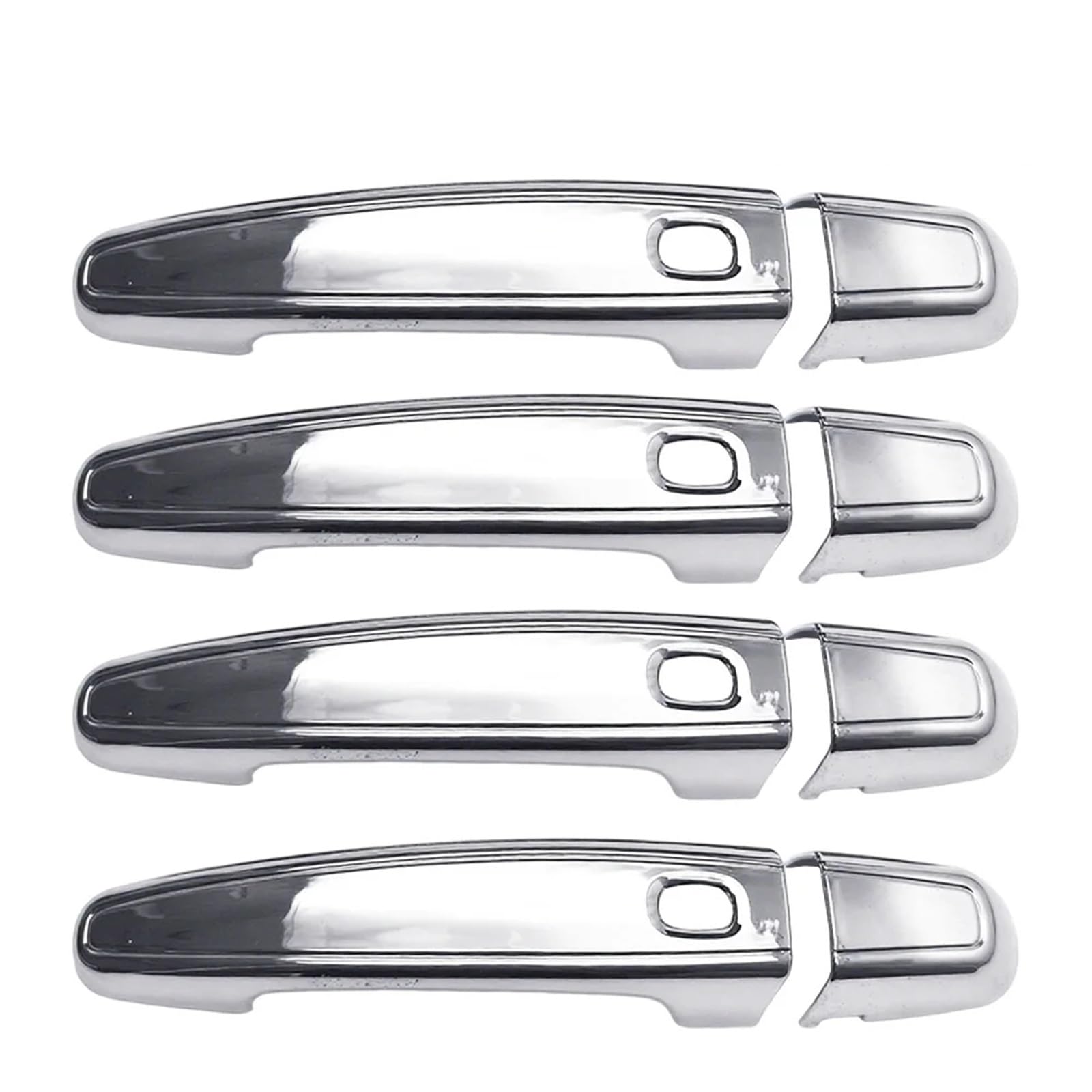 Rdwspli One Color Exterior Handle Shell Compatible With Chevy For Traverse 2018 2019 2020-2023 Chrome Silver Car Front Rear Exterior Door Handle Cover Trim Set