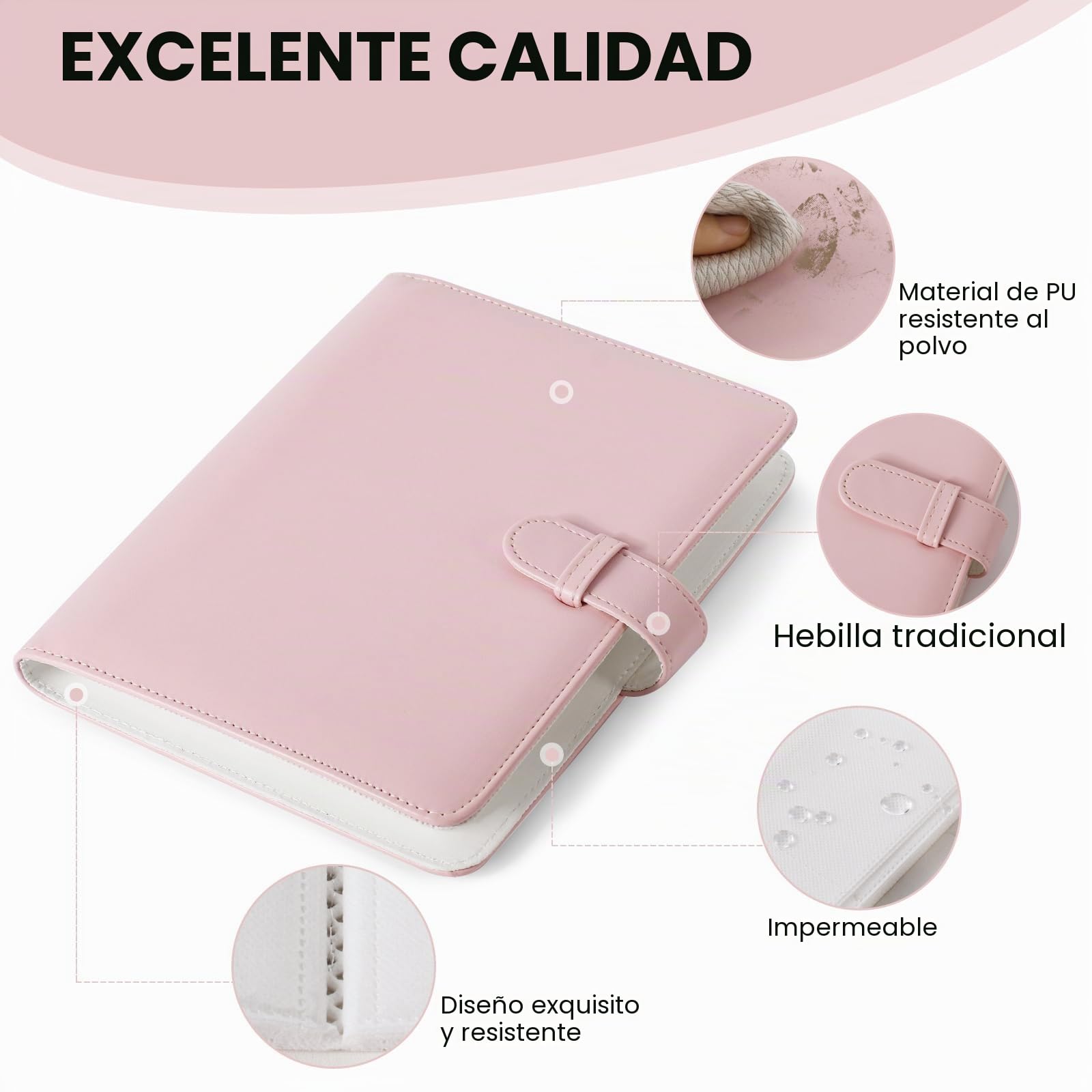 Álbum de fotos DUNSOO 256 bolsillos para Instax Mini compatible con Fujifilm Kodak Zinc