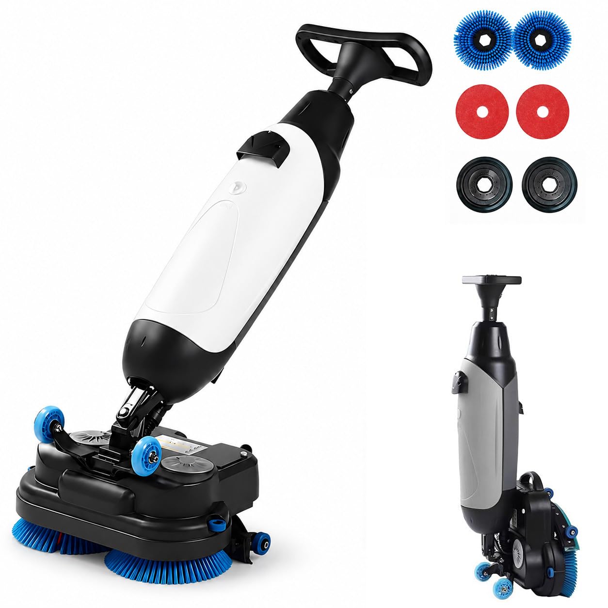 Lavapavimenti Professionale, 45 cm, 2 Serbatoi White