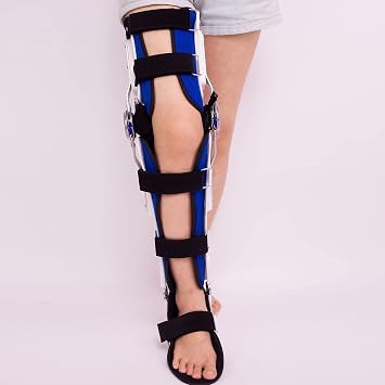 Knee Brace, Hip Knee Ankle Foot Orthosis, Adjustable Knee Ankle Foot Orthosis Brace, Knee Ankle Foot Orthosis Brace Fixed Stiff Thigh Knee Joint Ankle Foot Spport and Ankle Fixator