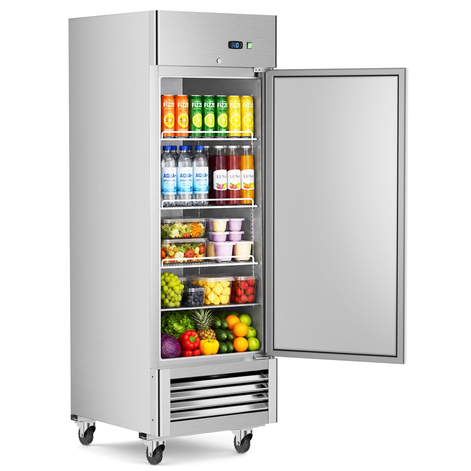 Mojgar Commercial Refrigerators,20 Cu.Ft Industrial Fridge with Single Door