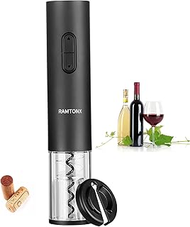 Electric Wine Bottle Opener, Wine Opener Corkscrew Key Set with Foil Cutter,Automatic Reusable Easy Carry Wine Opener Gift for Waiter Women in Home Kitchen Party Bar Outdoor