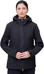 Veste softshell pour femmes Touch&Torn Vestes à capuche légère à vent pour la randonnée en plein air