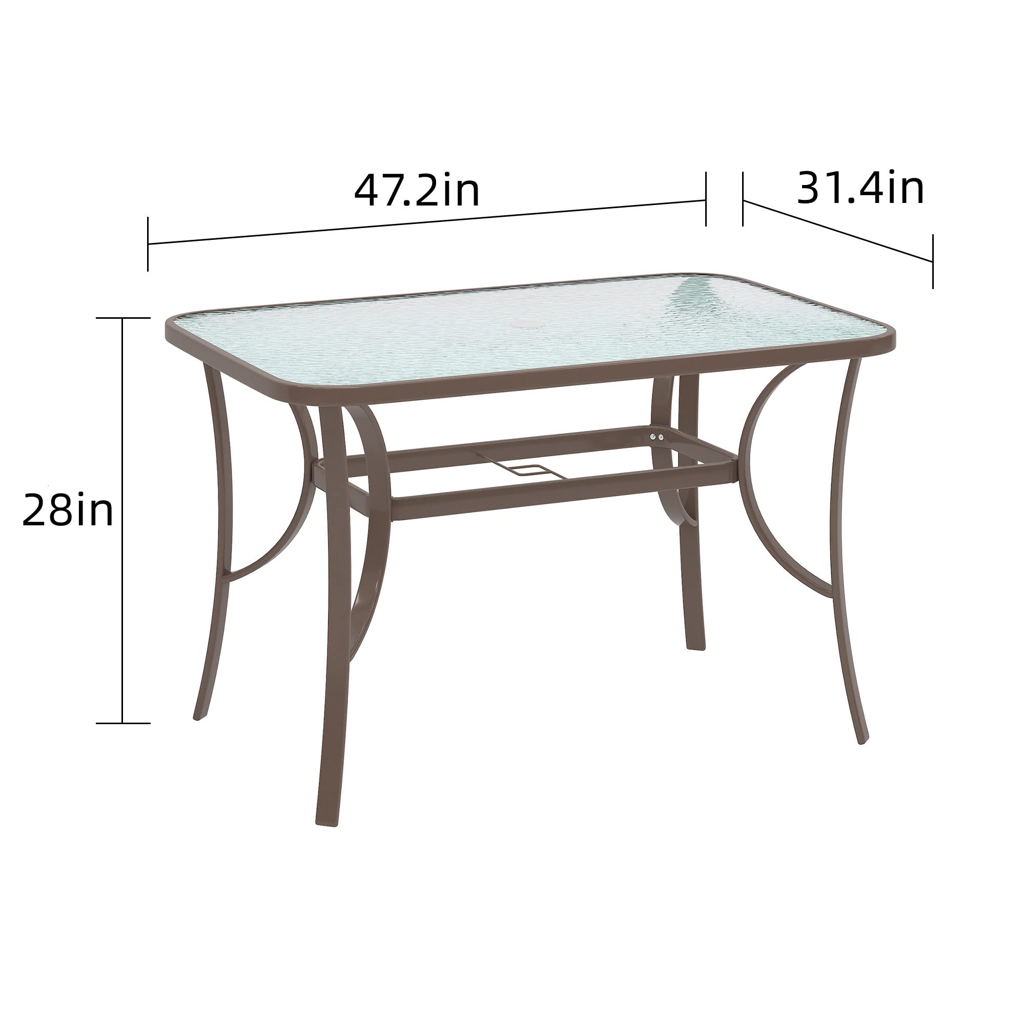 Amazon.com: sogesfurniture Outdoor Patio Bistro Toughened Glass