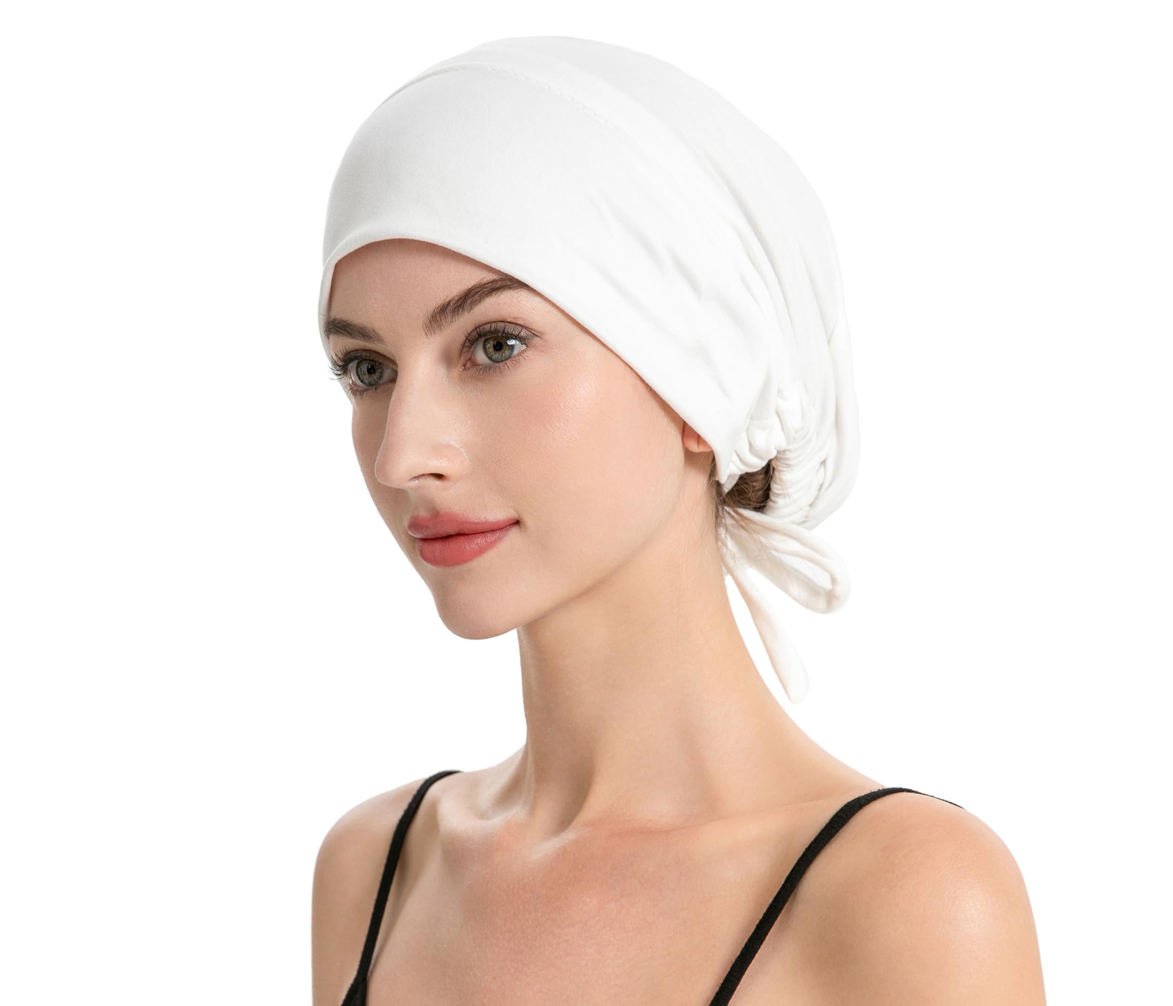 ZLYC Cappellino Hijab Foderato in Raso per Donne fermatenda Hijab sottogola Cappello Interno Cappello