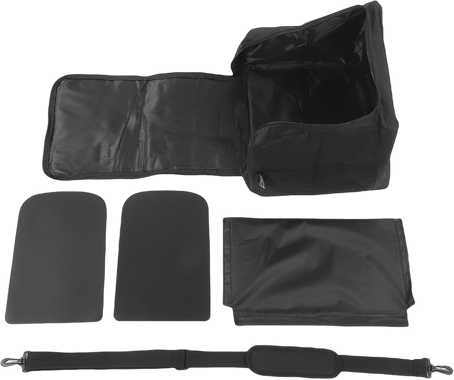 Pssopp Hat Case, Hat Boxes Anti Scratch 600D Oxford Double Layer Baseball Storage Bag with Detachable Shoulder Strap for Traveling Case, Spacious Storage