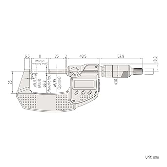Mitutoyo 293-340-30 Digital Micrometer IP65