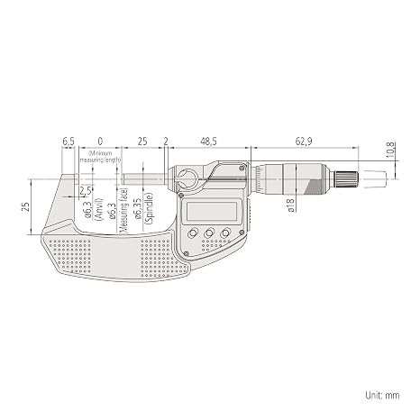 Mitutoyo 293-340-30 Digital Micrometer IP65