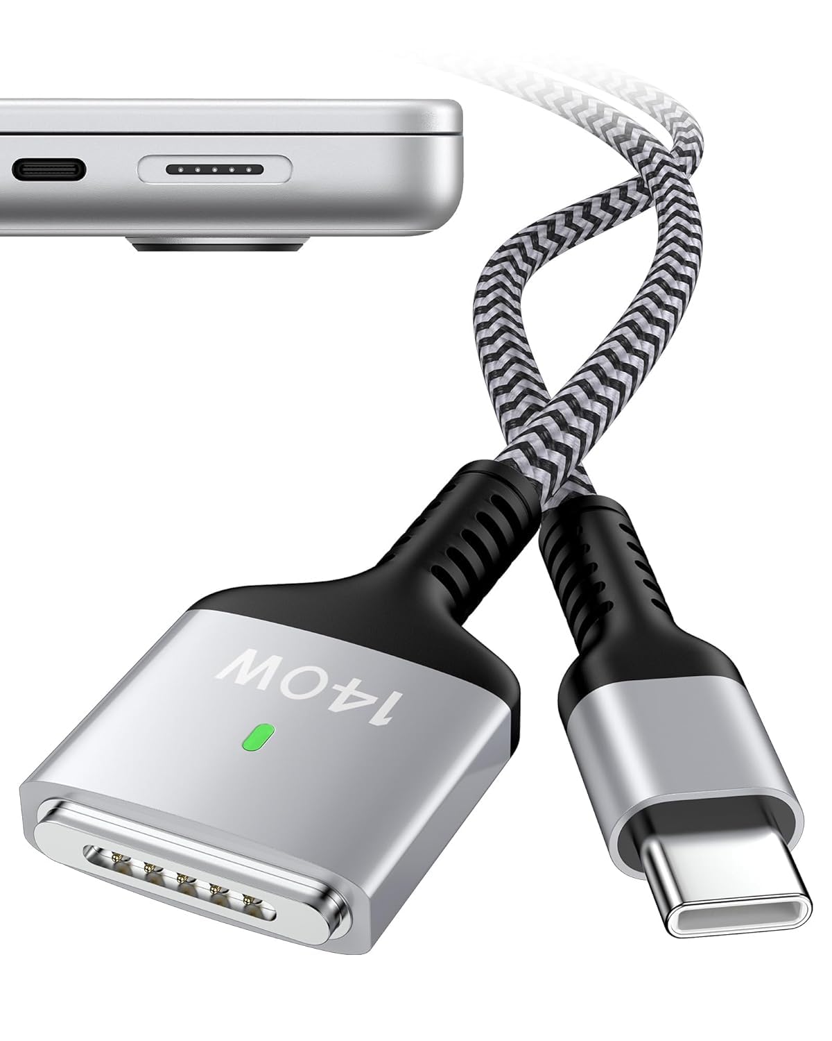 Apple 140W USB-C 電源アダプタ + MagSafe 3ケーブル Macbook Pro Charger Cord, 140w Usb-C To Magsafe 3 Cable Apple Fast
