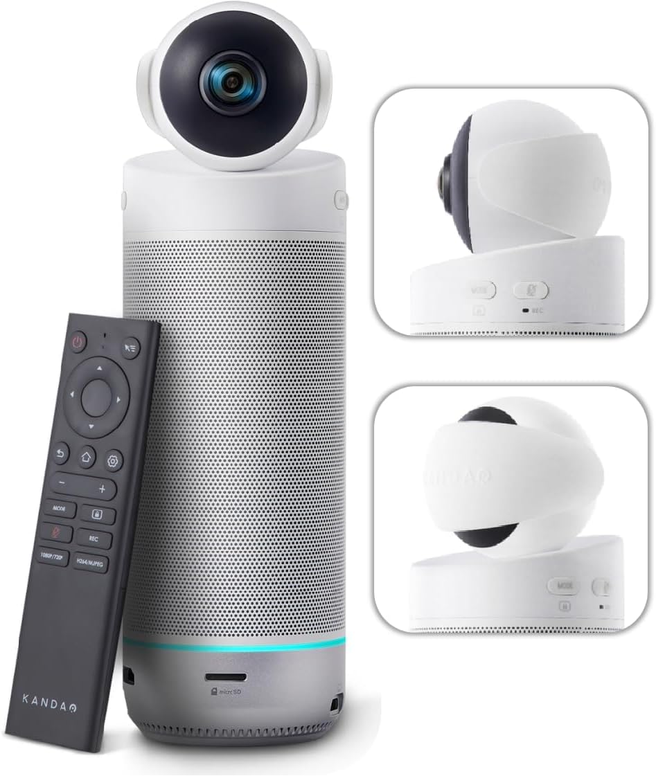 Meeting S - 1080P Video Conference Camera for PC/Mac/Desktop, with Built-in Android System, Face Recognition and Audio-Based Tracking, Compatible with Teams, Skype, Zoom