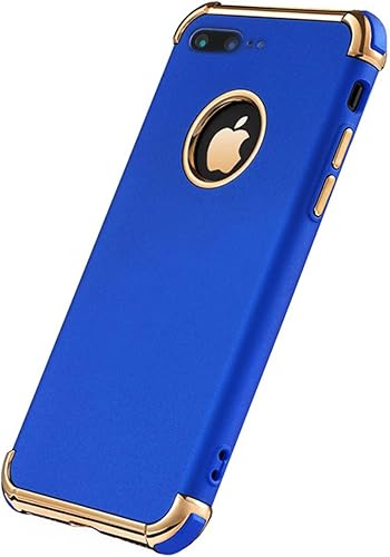 Compatible con iPhone 8 Plus, ultra delgada, flexible, mate, para iPhone 8 Plus (azul)