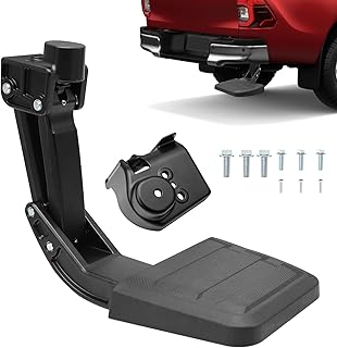 Rear Bed Step Bumper Bedstep Fit for 2024-2025 Toyota Tacoma Folding Truck Bed Side