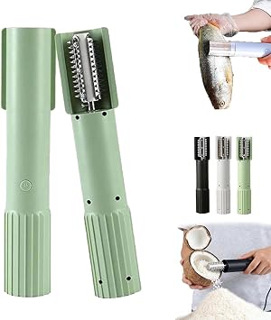 Electric Coconut Grater Machine Wireless Electric Coconut Scraper Electric Roller Peeler Shredder Multi-Purpose Electric Grater For Effortless Coconut Prep And Fish Scales Green