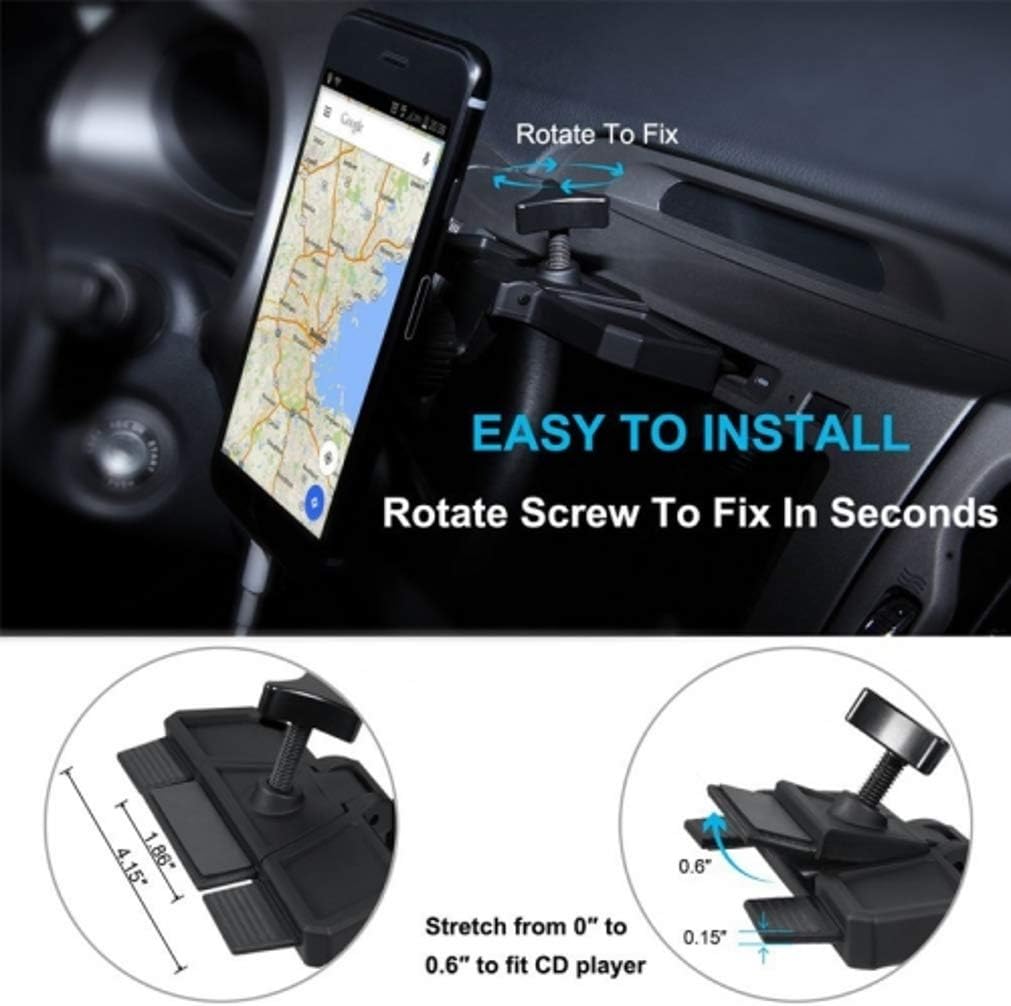 CD Slot Car Mount for Galaxy A12 A32 A42 A51 A52 A71 A72 5G Phones - Magnetic Holder Swivel Dock Strong Grip CD Player Slot Z1R Compatible with Samsung Galaxy A12 A32 A42 A51 A52 A71 A72 5G Models