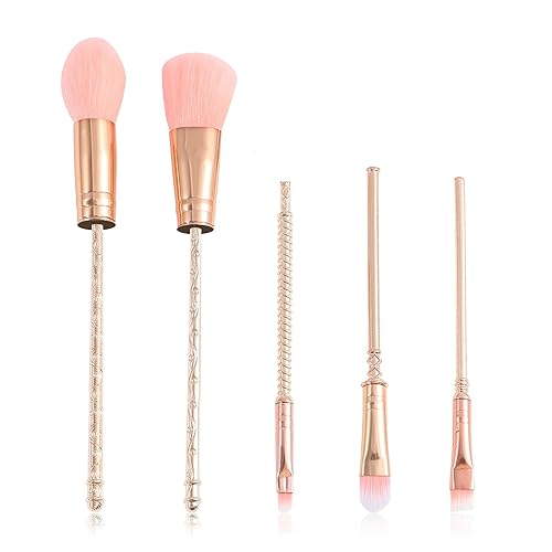 Miniatura 1 de WeChip - 5 pinceles de maquillaje para bebés con forma de estrella y mango de metal de alta calidad pinceles de anime base de sombras de ojos