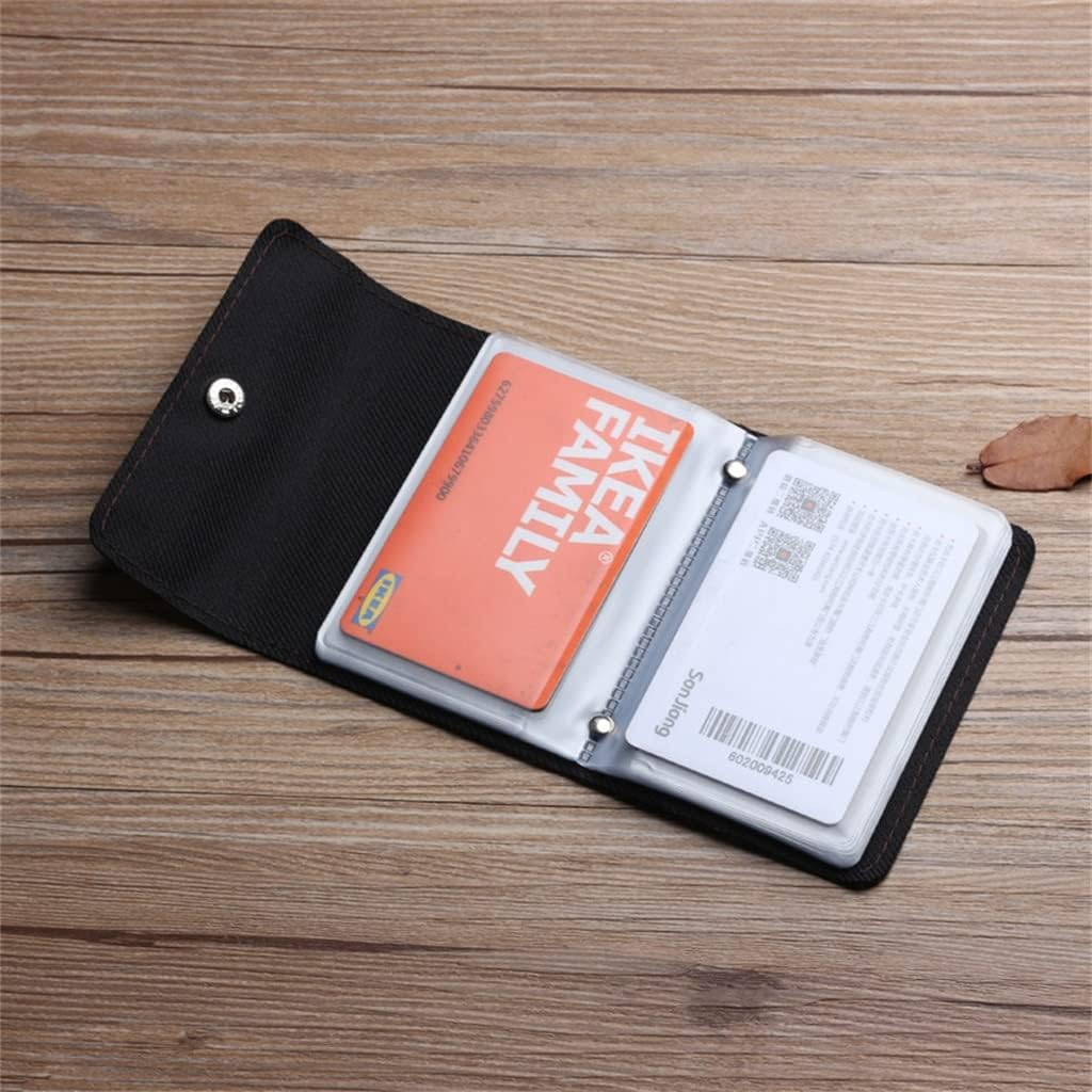 Card Holder Men's Multi-Card Space Large-Capacity ID Card Holder Women's Compact Card Holder (Color : A, Size : 10.3 * 7.5 * 2.3CM)
