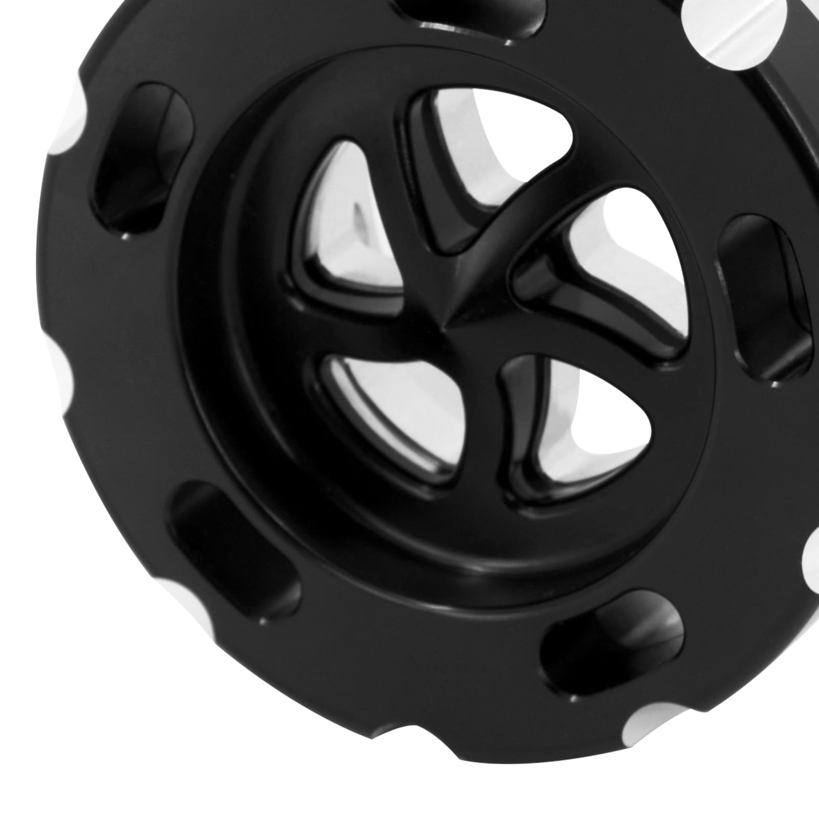 Scarico Moto Nero Voice Changer Sound Steel 3 "Tubo Silenziatore Regolabile Per Harley Softail Low Rider Street Bob Breakout Fat Boy 2008-2020
