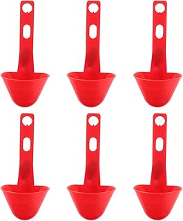 balacoo 6PCS Chicken Water Cups Automatic Chicken Drinkers Poultry Waterer Quail Watering Cups Water Bowls Dispenser Plastic Water Feeder for Flock Duck Bird Hen Turkeys Geese