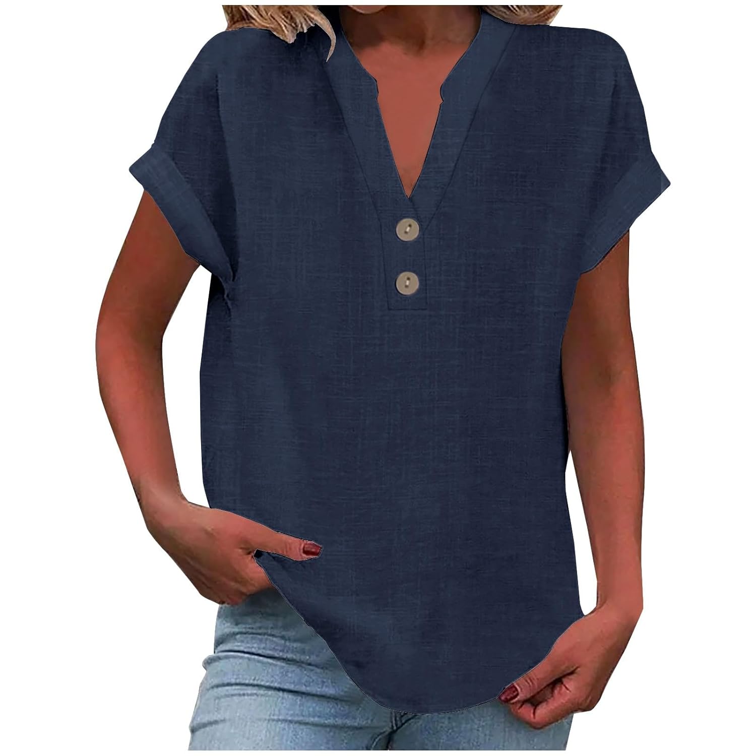Linen Shirts for Women 2025 Vacation Beach Lightweight Gauze Tops Dressy Casual Loose Fit Comfy Blouse Y2k Tunic