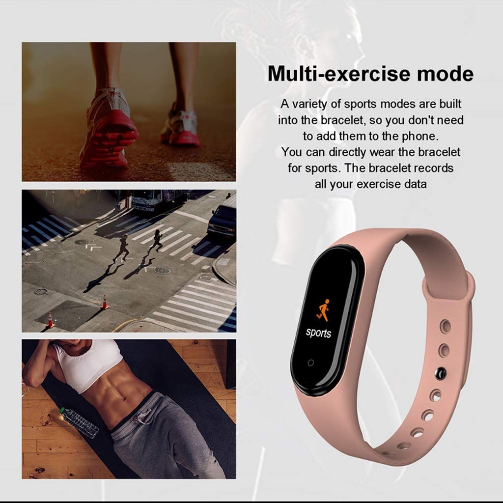Activity tracker Fitness Tracker intelligente banda impermeabile donne degli uomini della frequenza cardiaca Smartband Monitoraggio Bluetooth Sport contapassi frequenza cardiaca di sonno for IOS Andro