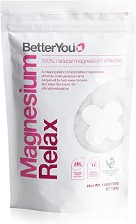 BetterYou Magnesium Relax Bath Flakes - Body Recovery Bath Salts with Magnesium - For Skin Health & Sore Muscle Relief - W...