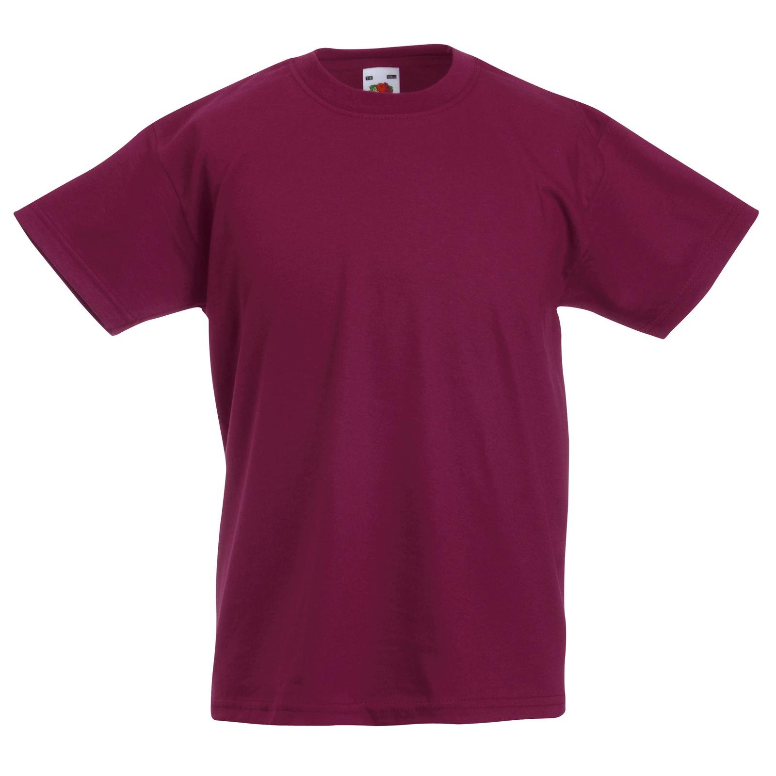 Fruit of the Loom Childrens Kids Valueweight Cotton T Shirt