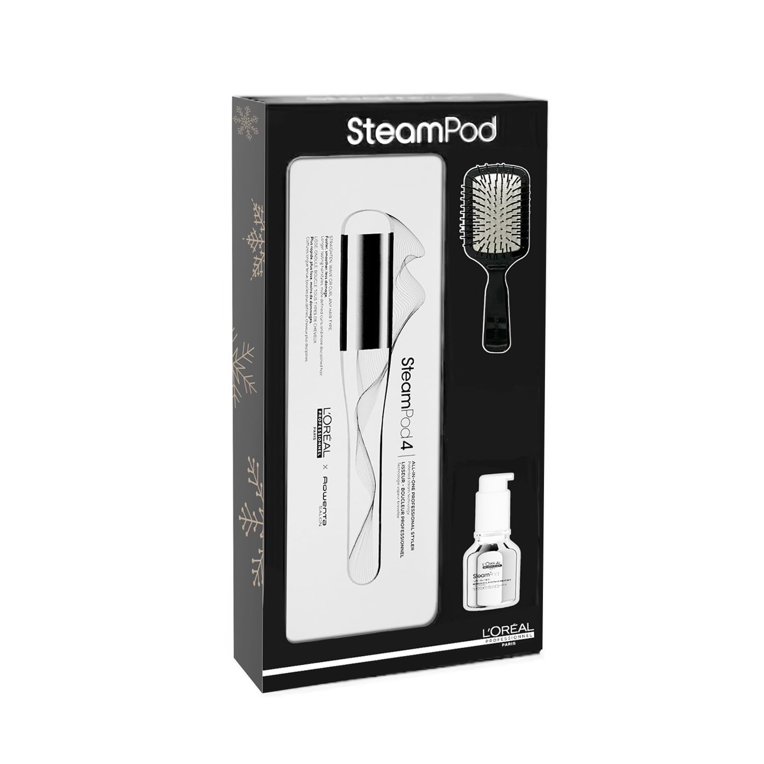 L’Oréal Professionnel│SteamPod 4 End of Year Copack | Steampod 4 With Complimentary Gifts: Steampod Brush & Smoothing Treatment 50ml