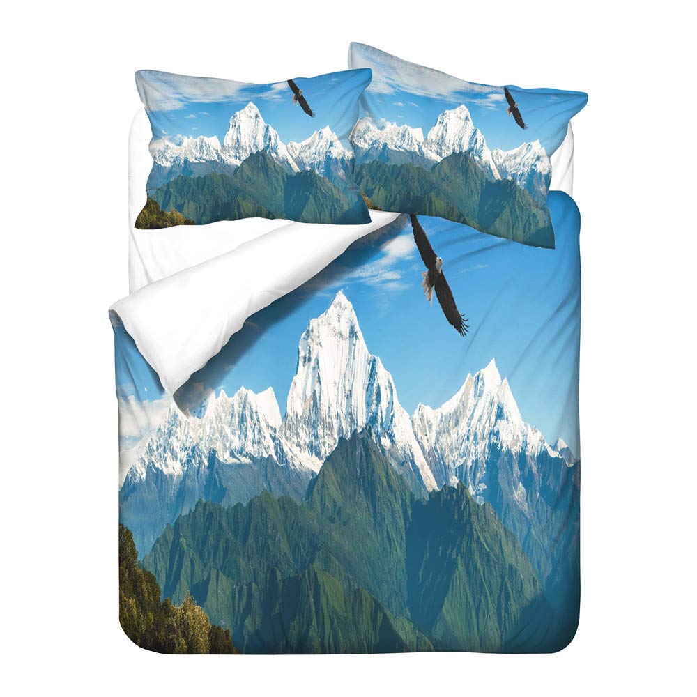 Bedding Set Voorjaar bergzicht Bedrukt 4 Stukken, Morbuy