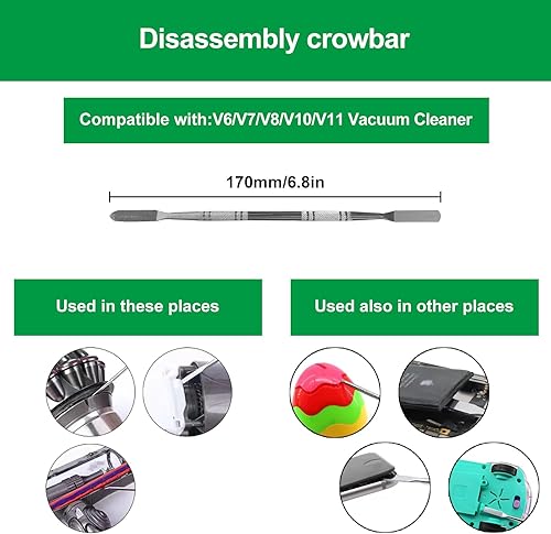 Miniatura 6 de Herramienta de limpieza de reparación compatible con V6 V7 V8 V10 V11 Aspiradora Juego de destornilladores Kit de limpieza T8 destornillador torx