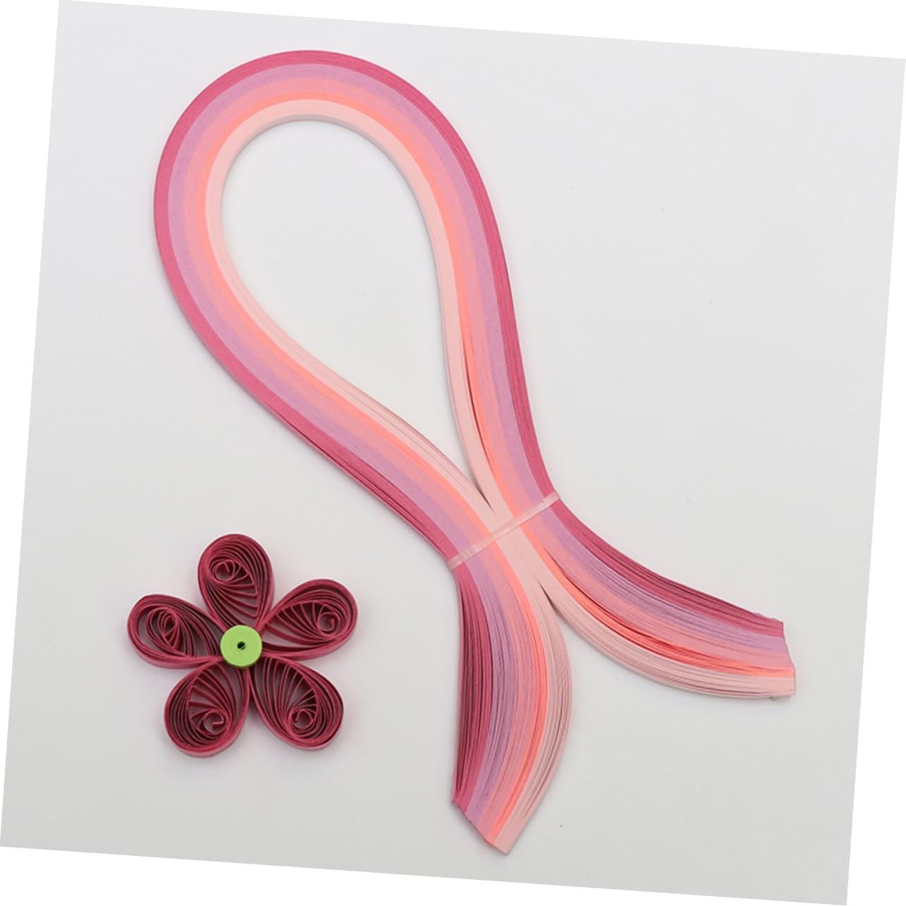 BEBEMOKO 9-Pack Gradient Paper Quilling Strips Set 5mm x 39cm DIY Art Paper for Craft Projects Suitable for Boys and Girls and Adults for Scrapbooking and Card Making