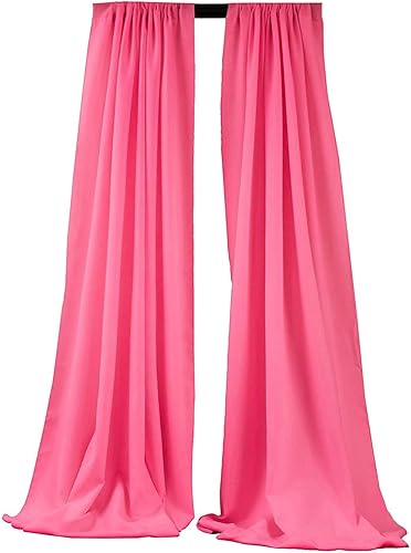 Miniatura 45 de New Creations Fabric & Foam Inc, 2 paneles de cortina de poliéster sin costuras de 5 pies de ancho, color negro, 2 paneles de 5 pies de ancho x 15