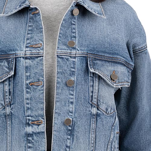 KUT from the Kloth Women's Liz Trucker Drop Jacket Soulder4