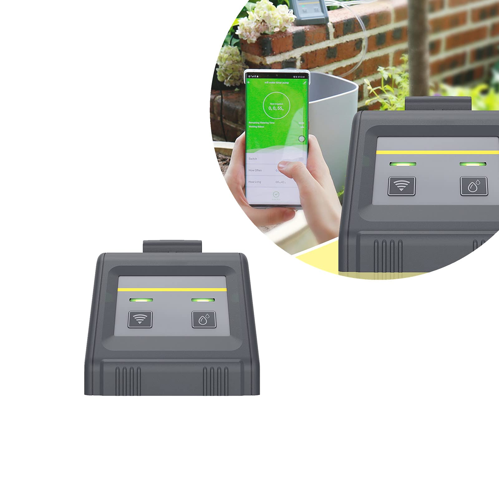 Dispositif d'Arrosage Automatisé WiFi JackRuler pour Éviter les Plantes Sèches en Vacances