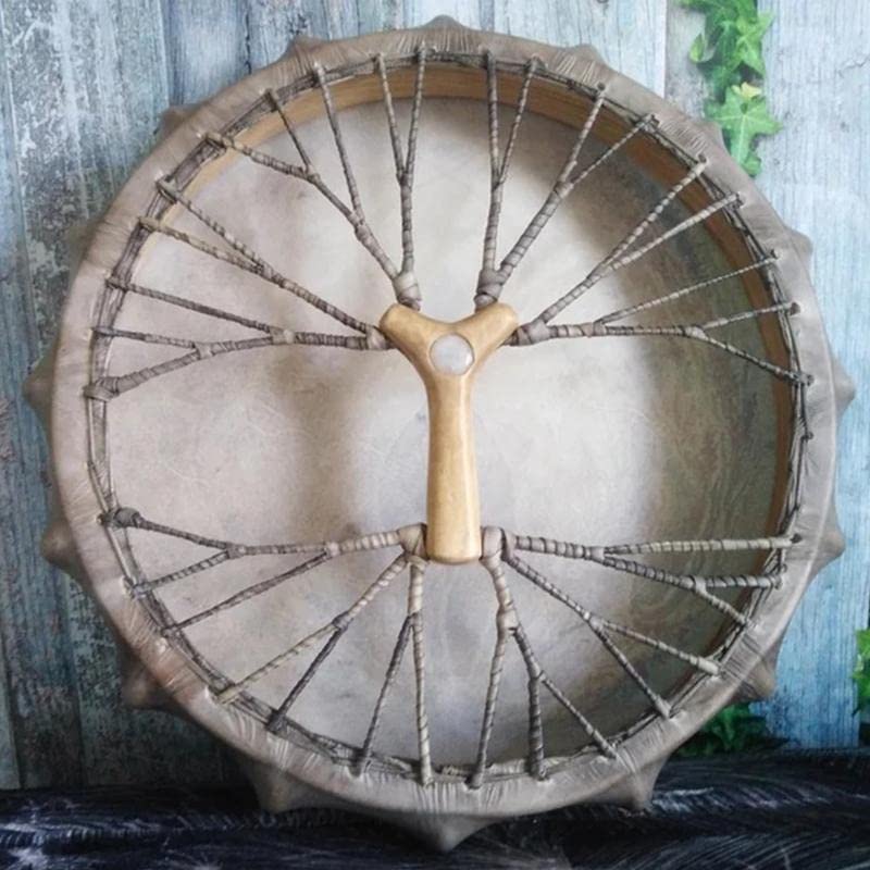 Tambor Chamánico Artesanal 25 cm LIOONS miniatura 6