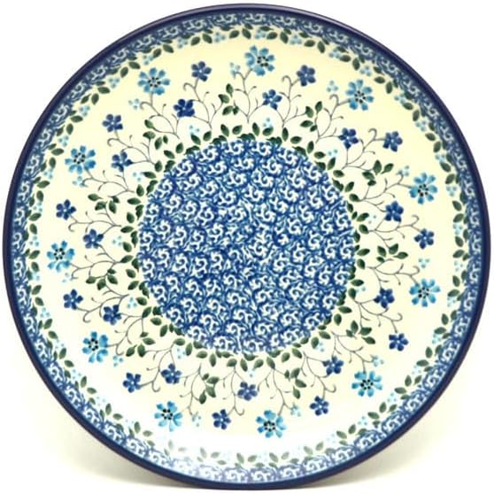 Polish Pottery Plate - Salad/Dessert (7 3/4") - Georgia Blue