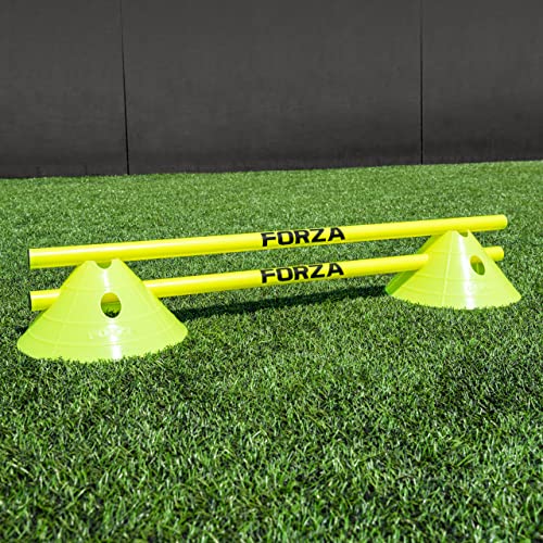 Forza Training Hurdles And Superdome Cone [10 Qty] - High Intensity Speed And Agility Equipment (Yellow) #TOP2