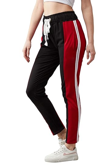 Womens Stretchable Gym Track Pants for Women : Ideal Gym Wear, Joggers, Yoga Pants & Lower for Women Workout & Cardio (Trk-50)