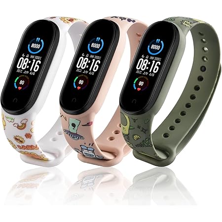 LETEASE Correas para Xiaomi Mi Band 5 / Mi Band 6 / Amazfit Band 5, Pulsera Reloj Silicona Banda Compatible con Xiaomi Mi Band 5, Personalizados ...