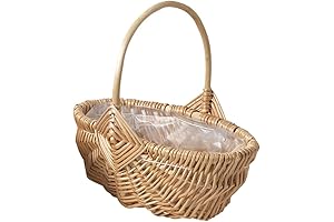 Attractive Rattan Big Basket for Easter Decoration