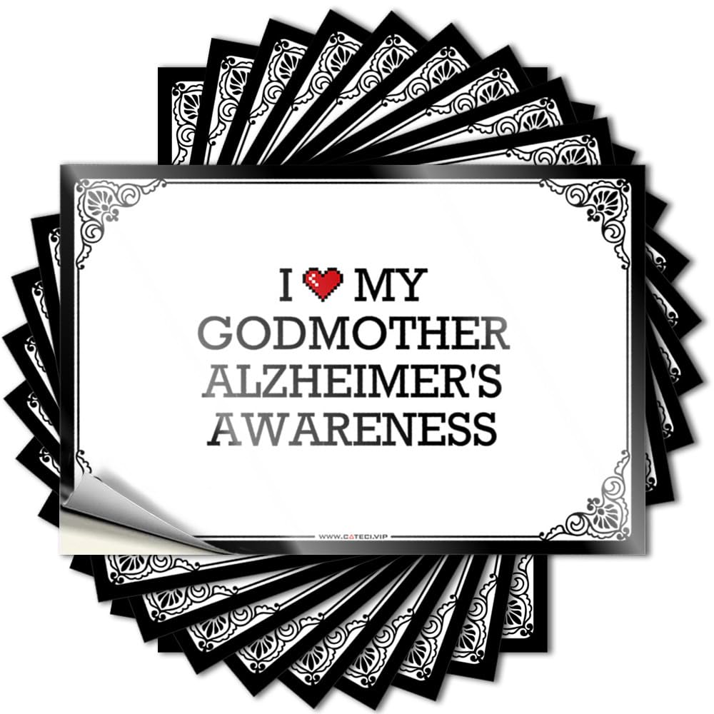 Tattoo - Unique Cover I Love My Godmother Alzheimer's Awareness for Dry Retro(8X12CM)