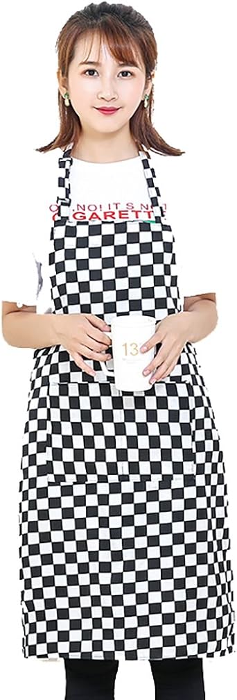 Unisex Kitchen Aprons Men Neck Tie Chef Bib Bistro Server Work Apron