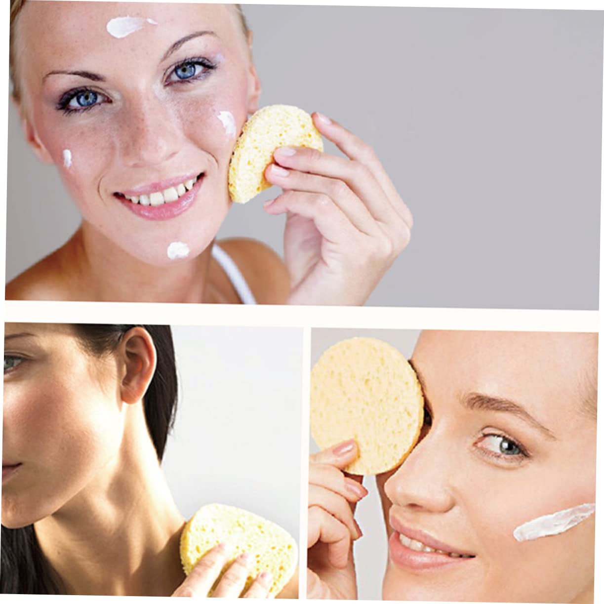 MAGICLULU 100 Stk Gesichtsschwamm make up sponge makeup sponge pezzettino Make-up-Reinigungsmatte natürlicher Schwamm Badeschwamm Make-up-Schwämme Hautpflegeschwamm Gesichtsreinigungsschwamm