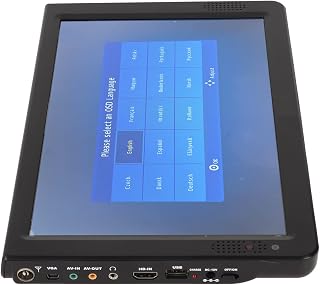 TV Digital LED, Sintonizador de TV Portátil ATSC 1080P de Alta Sensibilidade Plugue Dos EUA 100‑240 V Formatos Múltiplos Recarregável Com Suporte Doméstico
