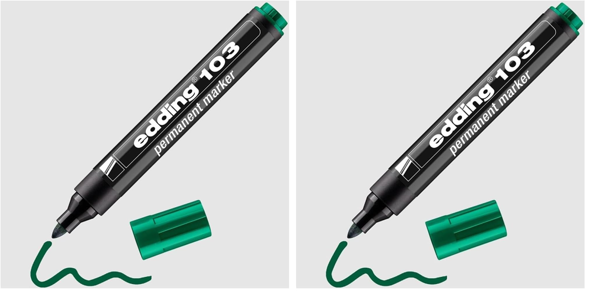 Edding 103 Permanent Markör Yeşil (2 paketi)